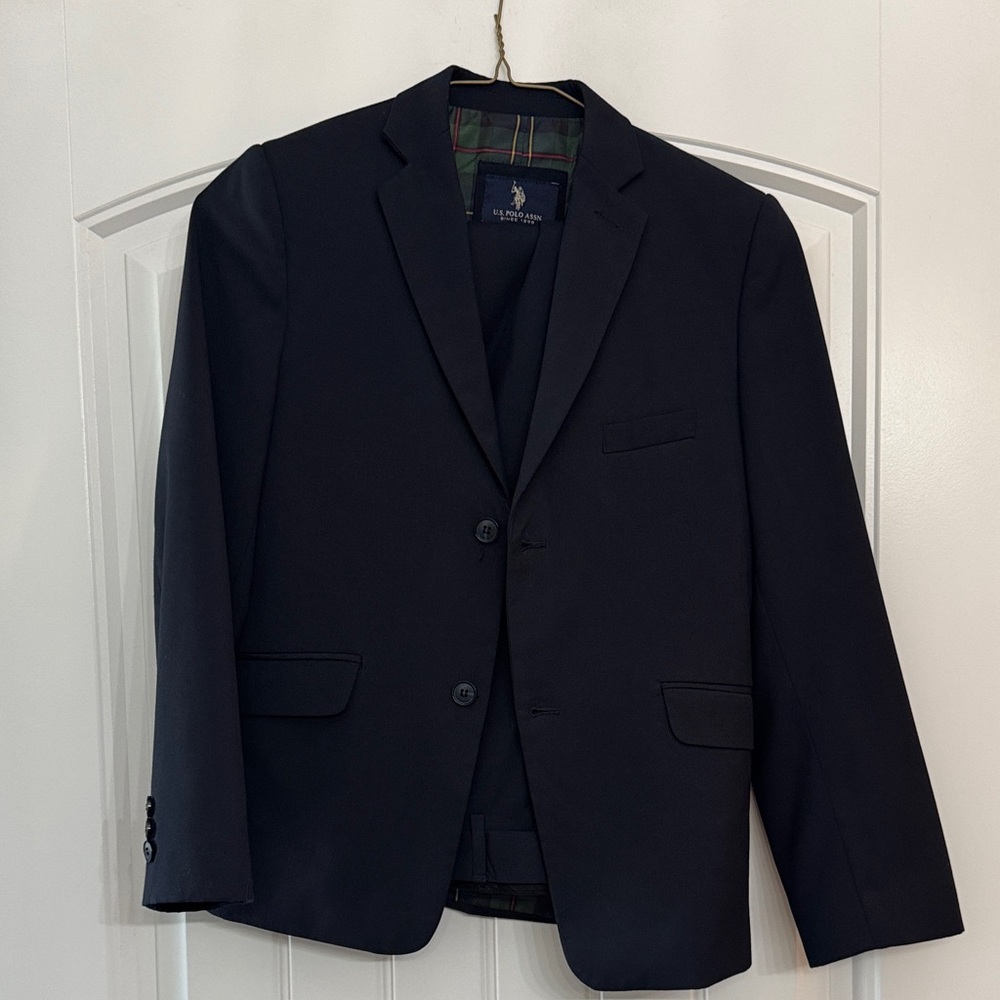 U.S. Polo Assn. Boys Navy Blazer Jacket